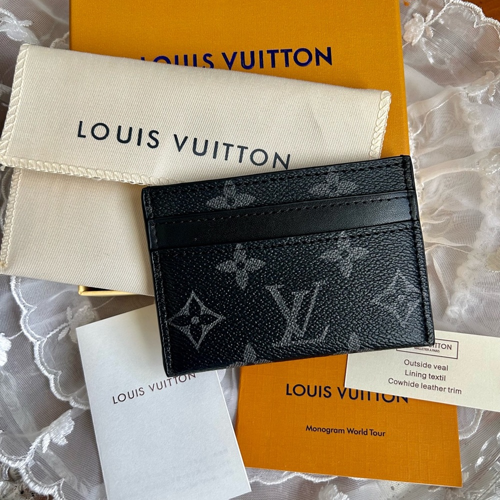 Louis Vuitton Black Monogram Key & Card Holder